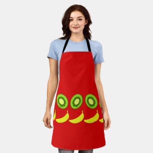 Fresh fruit, banana and kiwi apron