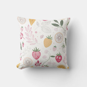 Fresh Fruit Garden Pattern Pillow