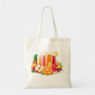 Fresh fruit juices tote bag