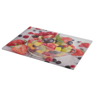 Fresh fruit salad cutting board