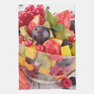 Fresh fruit salad tea towel