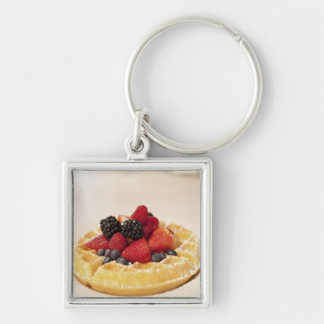 Fresh fruit waffle key ring (Front)