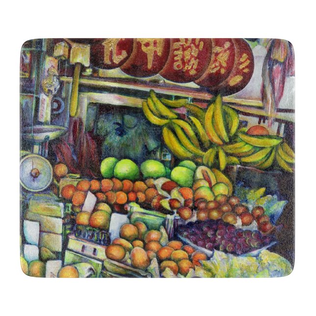 Fresh Fruit with Francis Cutting Board (Front)