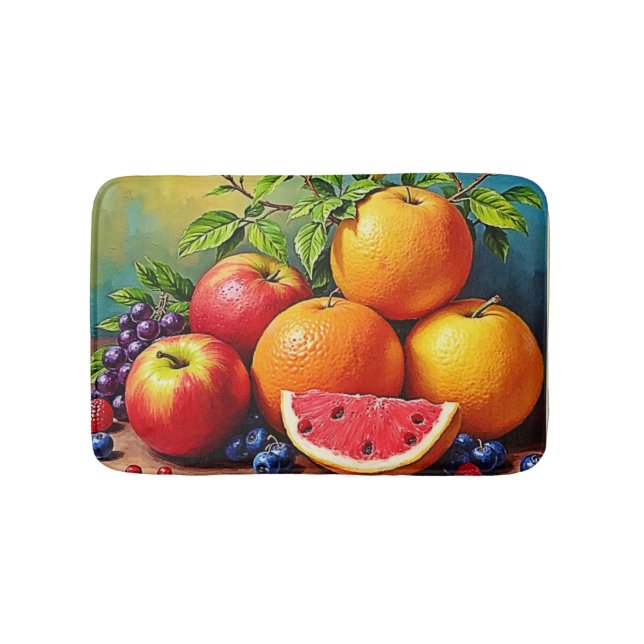 Fresh Fruits in a Perfect Mix Design Bath Mat (Front)