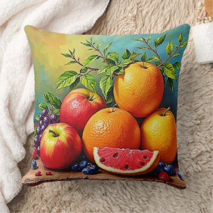 Fresh Fruits in a Perfect Mix Design Cushion