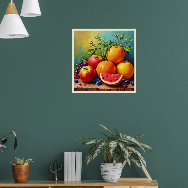 Fresh Fruits in a Perfect Mix Design Poster (Living Room 1)
