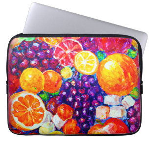 "Fresh Fruits Pattern" Cute Art. Buy Now Laptop Sleeve