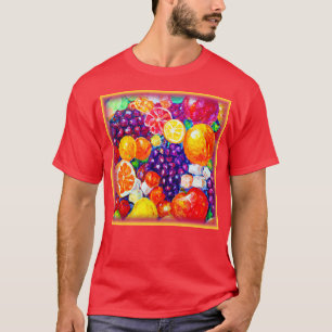 "Fresh Fruits Pattern" Cute Art. Buy Now T-Shirt