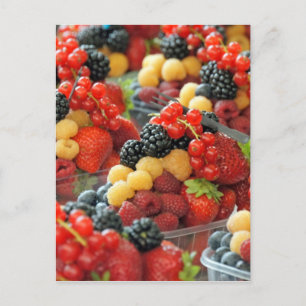 fresh fruits postcard