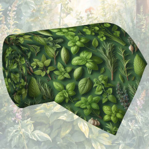 Fresh Garden Herbs Foodie Kitchen Neck Tie
