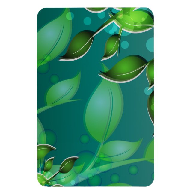 Fresh Garden Leaves Magnet (Vertical)