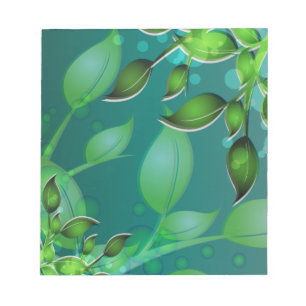 Fresh Garden Leaves Notepad