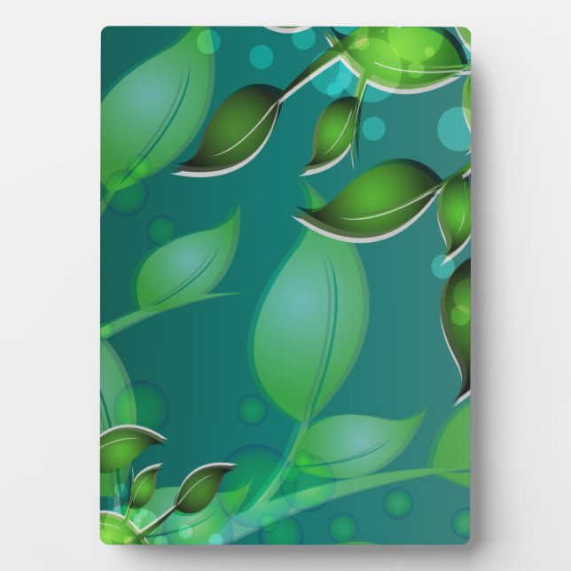 Fresh Garden Leaves Plaque (Front)