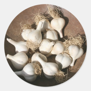 Fresh Garlic at Shaker Square Farmers Market Classic Round Sticker