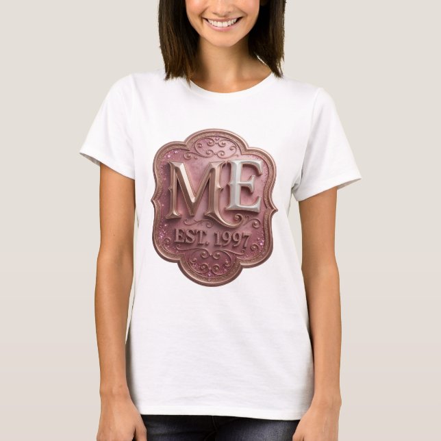 Fresh Gold ME EST 1997 Statement Design T-Shirt (Front)
