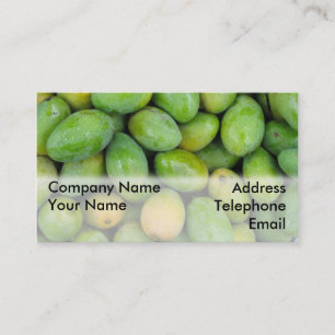 Fresh Green Mangos Business Card