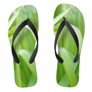Fresh Green Plant Leaves Thongs