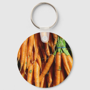 Fresh Harvest Orange Carrots Farm To Table Veg Key Ring