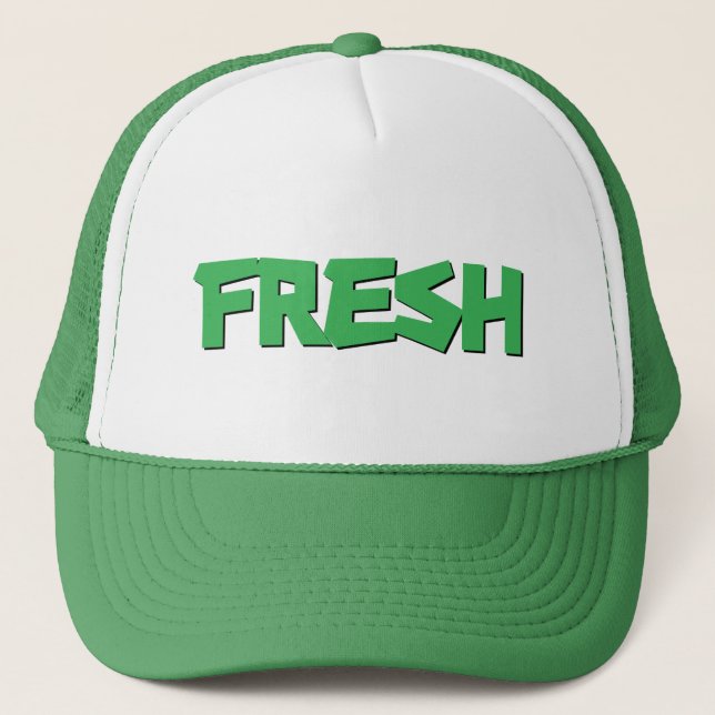 Fresh Hip Hop Graffiti Trucker Hat (Front)