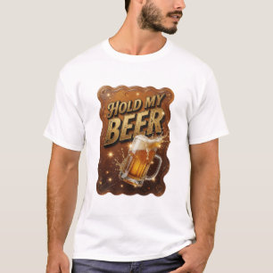 Fresh HOLD MY BEER Wearable Art T-Shirt