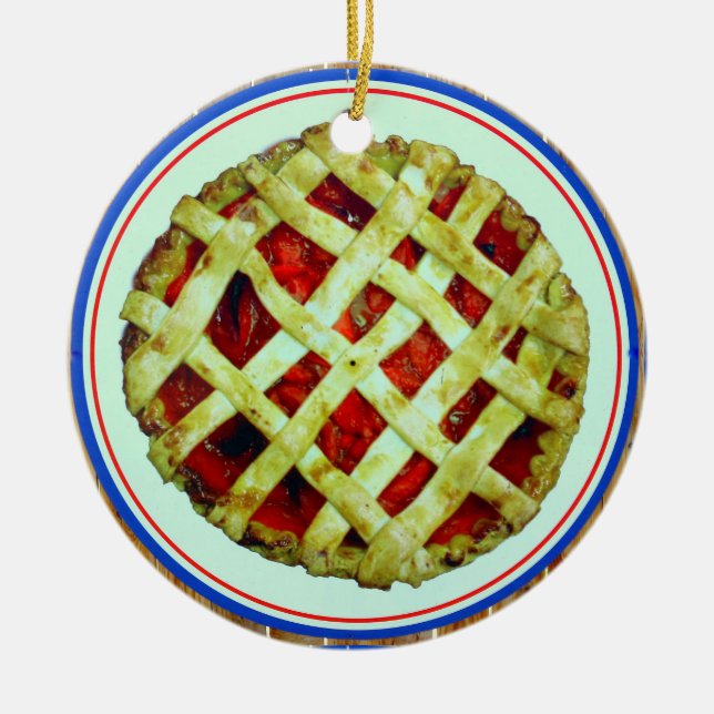 fresh homemade pie ornament (Front)