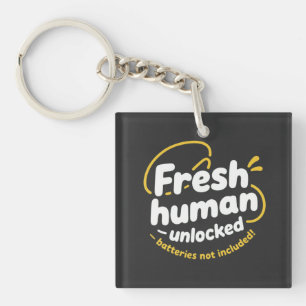 Fresh Human Unlocked - A Playful & Motivational Key Ring