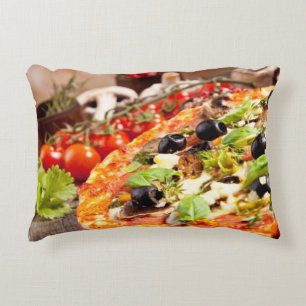 Fresh Italian pizza Decorative Cushion