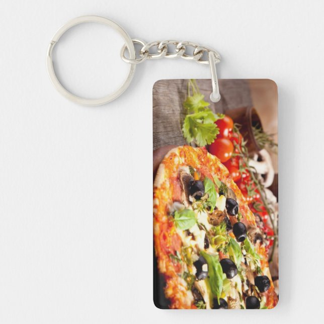 Fresh Italian pizza Key Ring (Front)