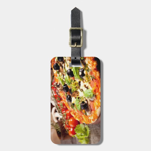 Fresh Italian pizza Luggage Tag (Front Vertical)