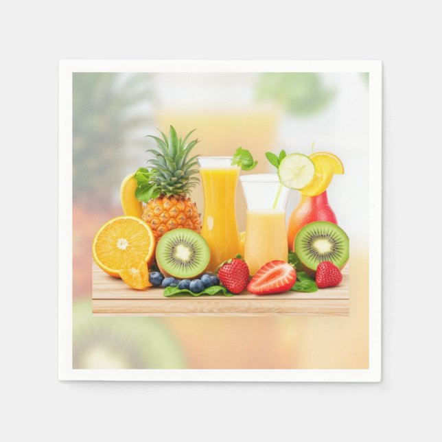 Fresh Juicy Fruits  Napkin (Front)