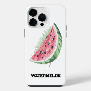 Fresh Juicy Slice of Watermelon Pink and Green iPhone 14 Pro Max Case