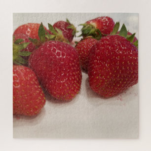 Fresh Juicy Strawberries Photograph Jigsaw Puzzle