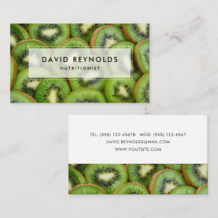 Fresh Kiwi Fruit Business Card