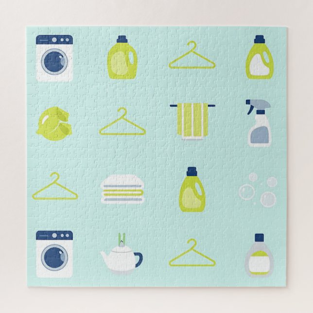 Fresh Laundry Day Pattern Jigsaw Puzzle (Vertical)