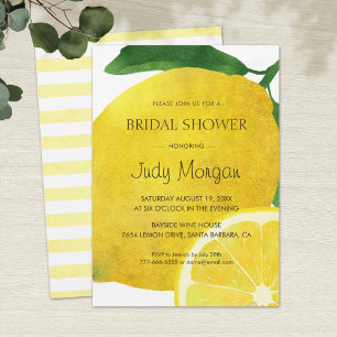 Fresh Lemon Bridal Shower Invitation Card