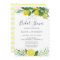 Fresh Lemon Bridal Shower Invitation Card