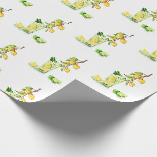 Fresh Lemon Drink Lemons Wrapping Paper
