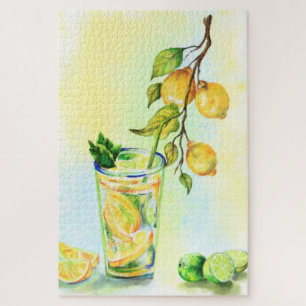 Fresh Lemon Juice Cool Drink Lemonade - Hot Summer Jigsaw Puzzle