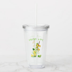 Fresh Lemon Juice Cool Drink Lemonade Summer Party Acrylic Tumbler