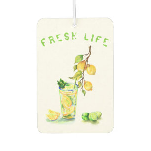 Fresh Lemon Juice Cool Drink Lemonade Summer Party Car Air Freshener