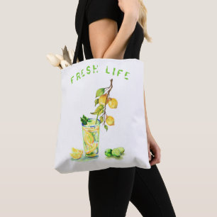 Fresh Lemon Juice Cool Drink Lemonade Summer Party Tote Bag