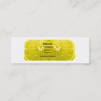 Fresh Lemon Mini Business Card