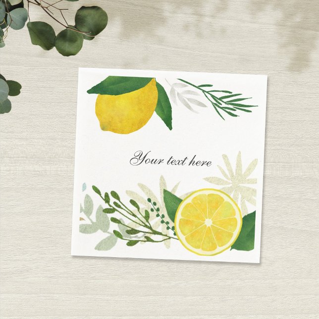 Fresh Lemon Paper Napkin (Creator Uploaded)