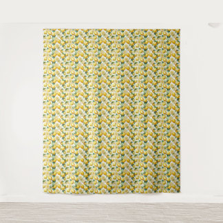 Fresh lemon pattern  tapestry