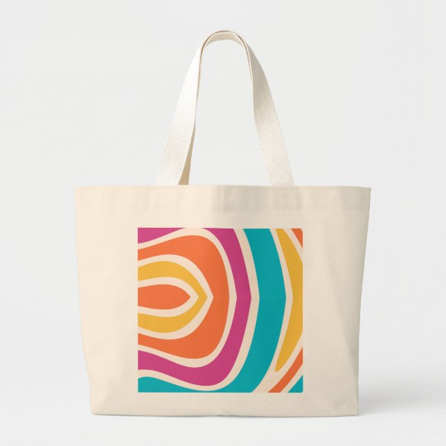 Fresh Lemon Pattern Tote Bag – Citrus Summer Desig (Front)