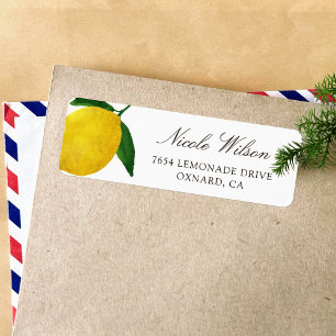 Fresh Lemon return address labes 05 Label