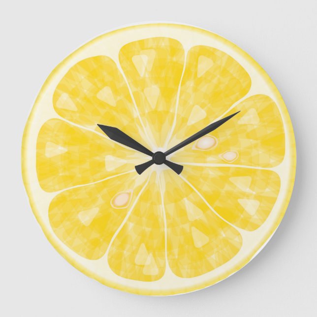 Fresh Lemon Round Wall Clock (Front)
