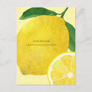 Fresh Lemon Simple Postcard