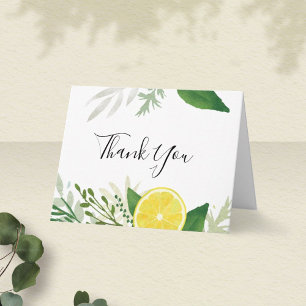 Fresh Lemon Thank You Card