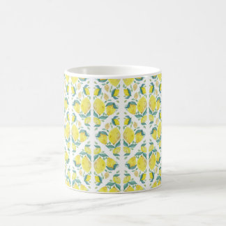 Fresh Lemon Watercolor Pattern Coffee Mug